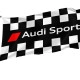 Audi Sport Checkered Racing Black White Outdoor Quality Flag - Image 1