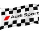 Audi Sport Checkered Racing Weiß Schwarz Outdoor Qualität Flagge - Image 1