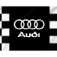 Audi White Black Outdoor Quality Flag - Image 2