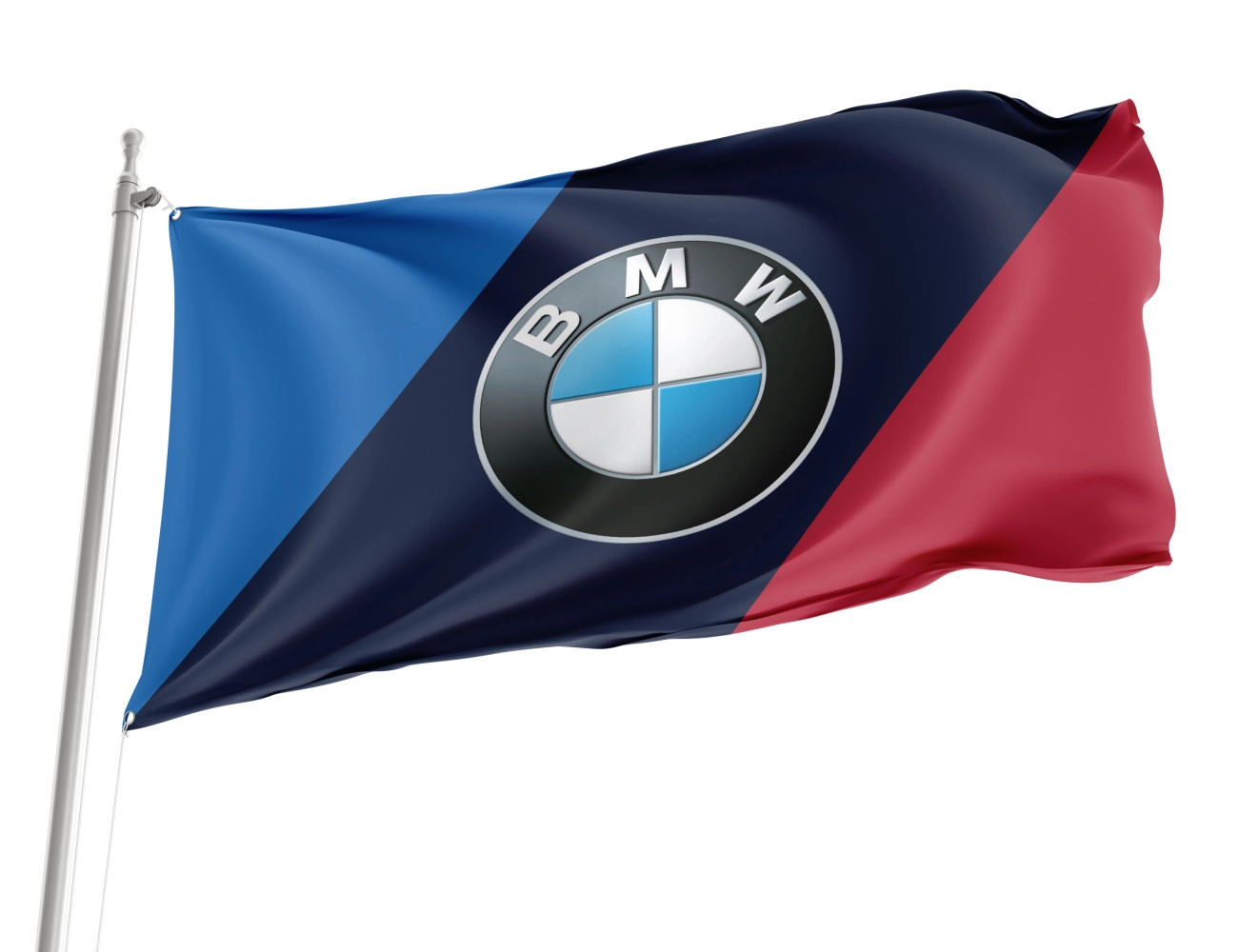 BMW Logo Outdoor Quality Flag featuring durable polyester construction, designed for long-lasting, weather-resistant outdoor use.