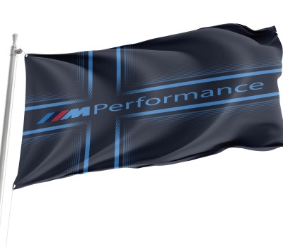 BMW M Performance Blau Outdoor Qualität Flagge