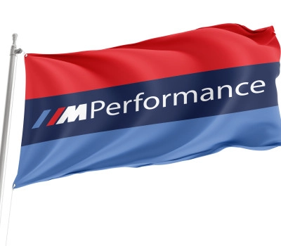 BMW Performance Outdoor Qualität Flagge