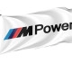 BMW M Power White Outdoor Quality Flag - Image 1