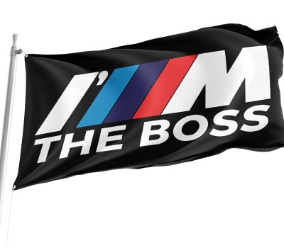 I'm the BMW Boss Schwarz Outdoor Qualität Flagge