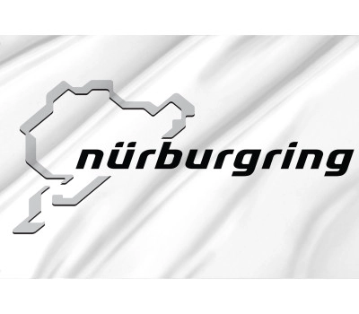 Nürburgring Weiß Outdoor Qualität Flagge