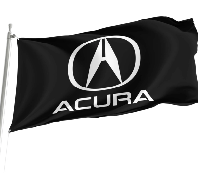 Acura Schwarz Outdoor Qualität Flagge