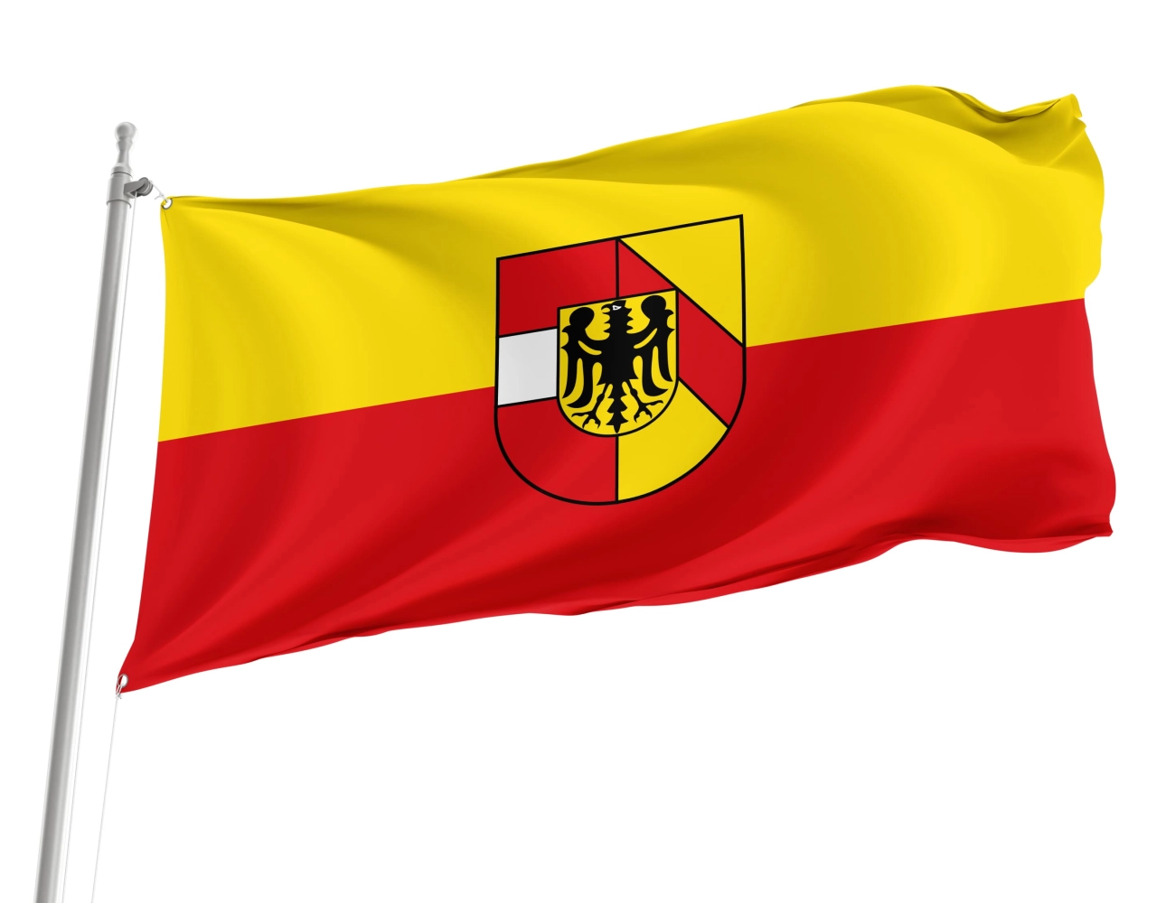 Landkreis Breisgau-Hochschwarzwald city flag Baden Wurttemberg Germany
