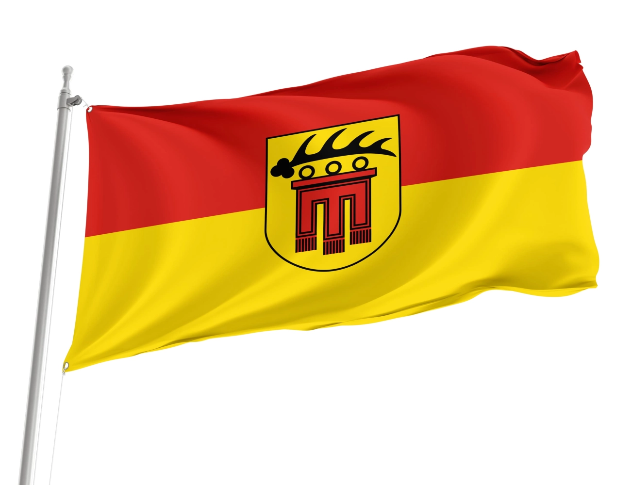 Landkreis Böblingen city flag Baden Wurttemberg Germany