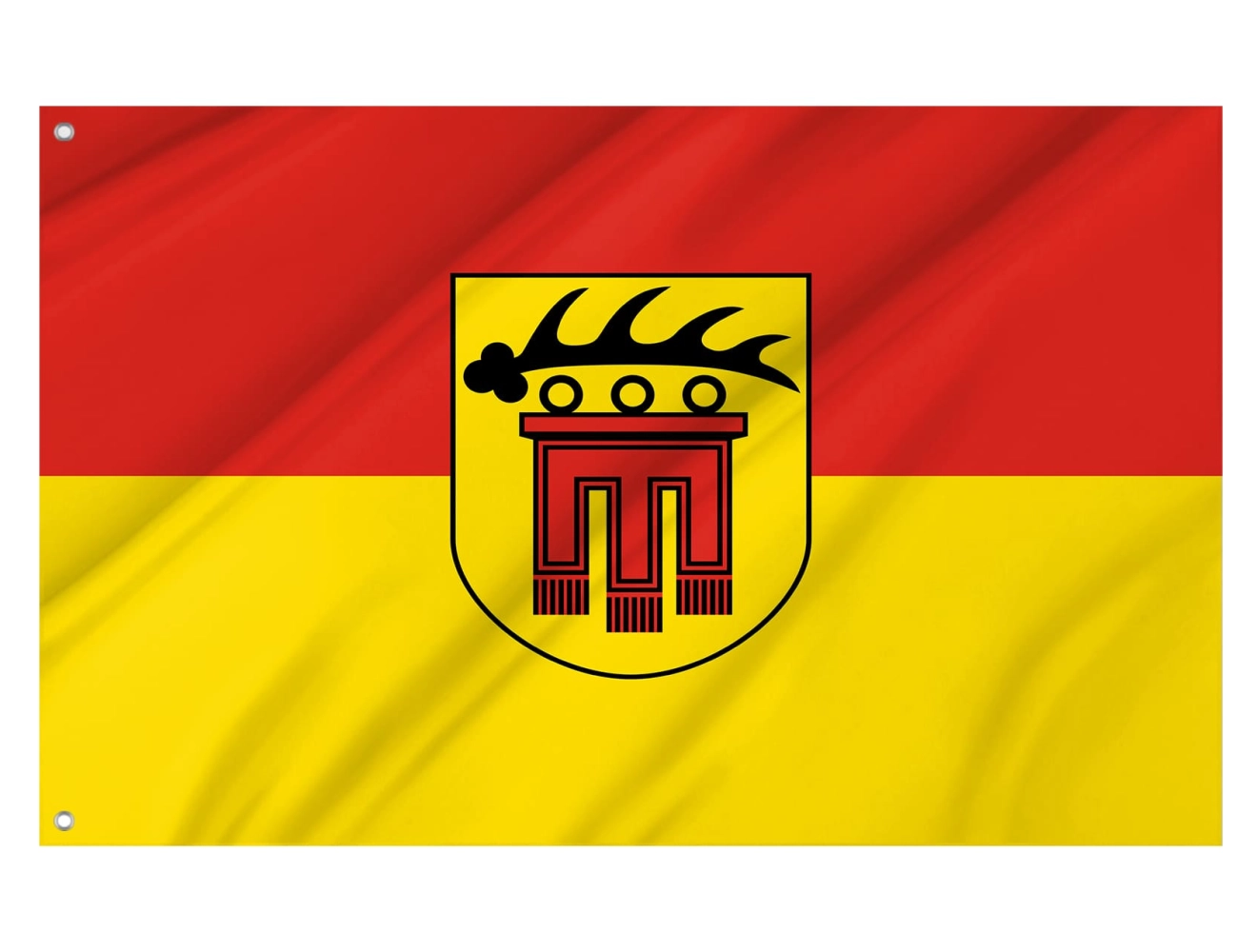 Landkreis Böblingen city flag Baden Wurttemberg Germany