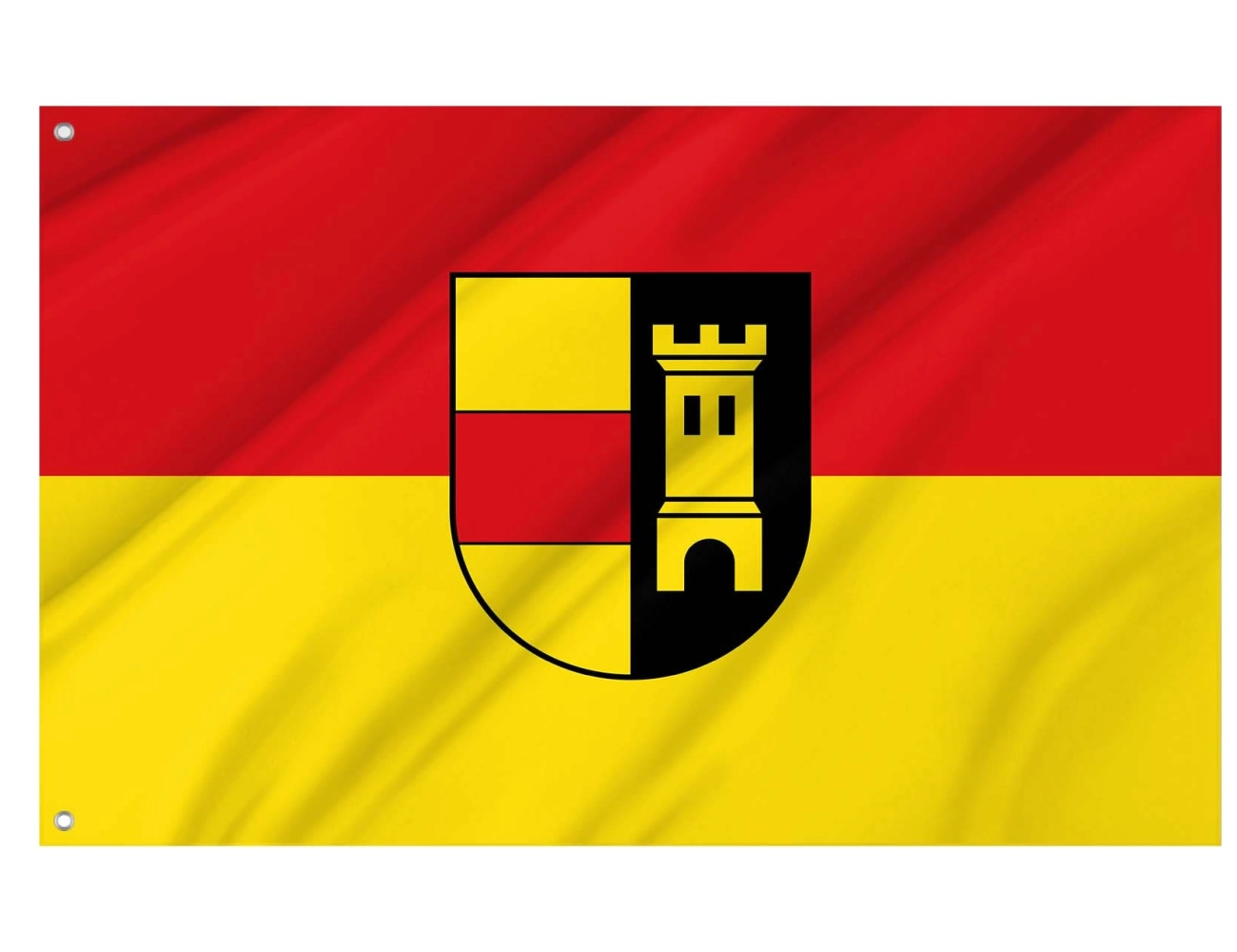 Landkreis Heidenheim city flag Baden Wurttemberg Germany