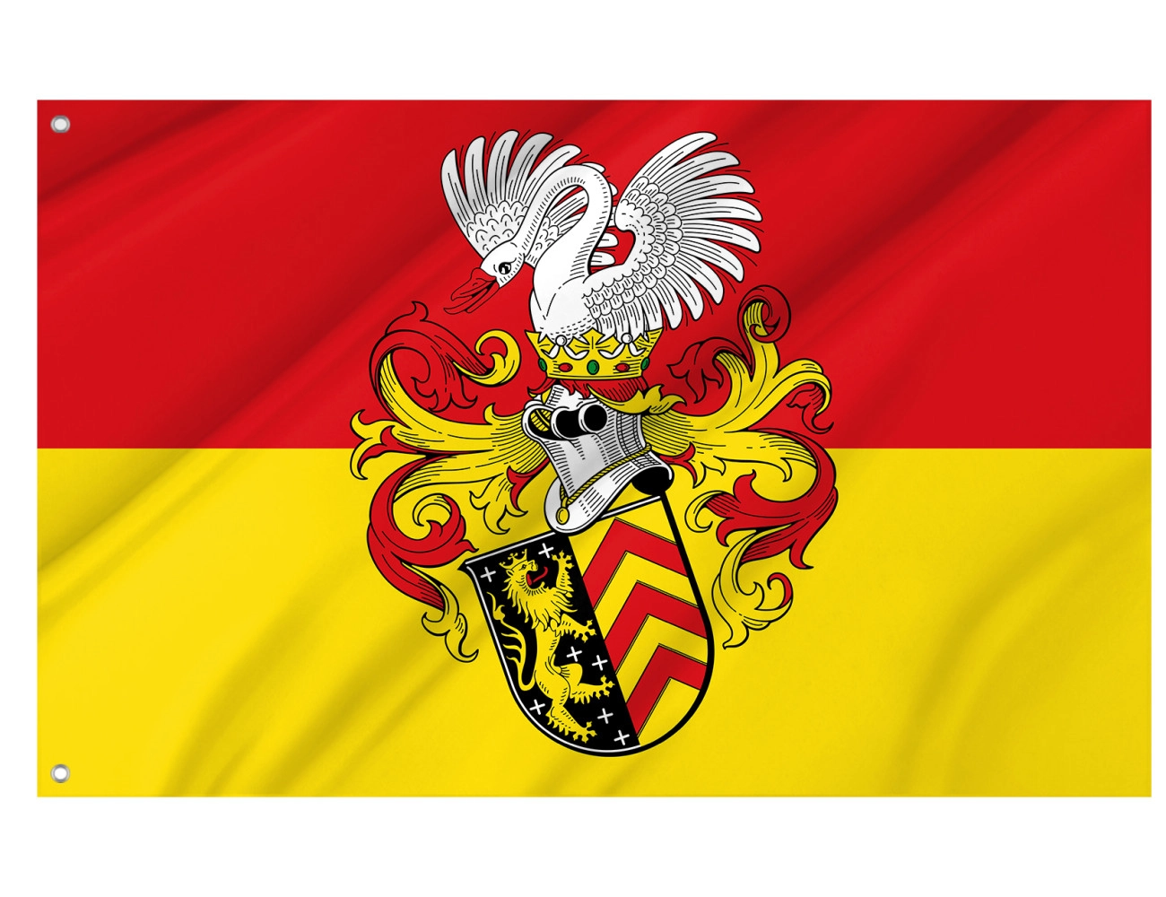 Hanau, Hesse Outdoor Qualität Flagge