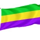 Rex (Mardi Gras colors) Outdoor Quality Flag - Image 1