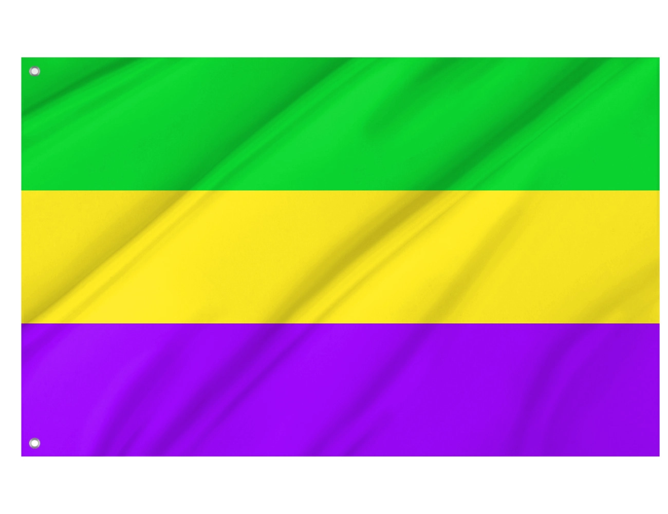 Rex (Mardi Gras colors) Outdoor Quality Flag, DE--228