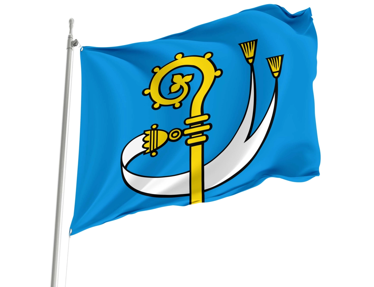 Abtwil AG Switzerland municipal polyester flag square design