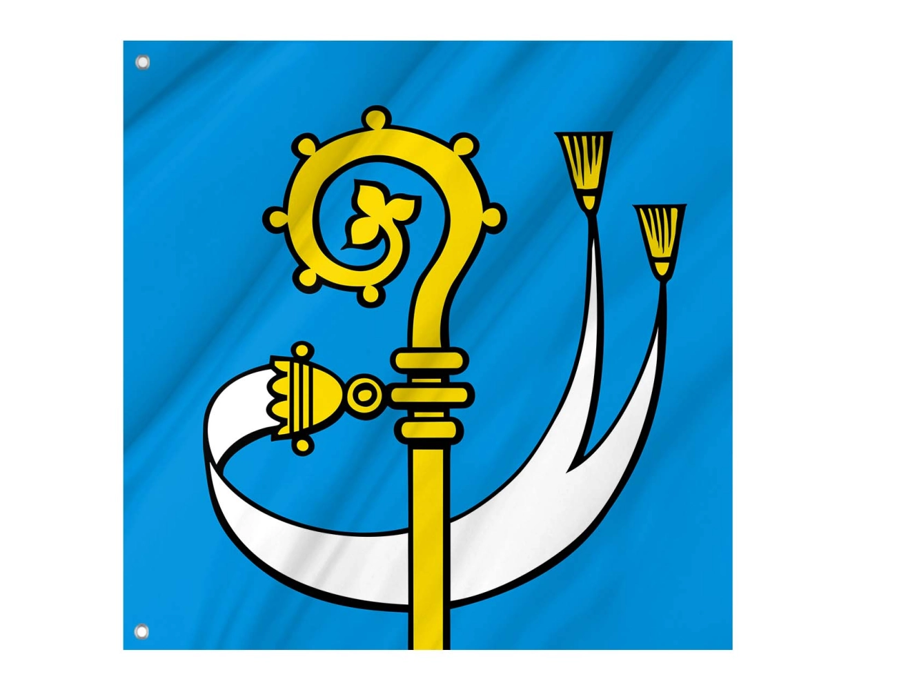 Abtwil AG Switzerland municipal polyester flag square design