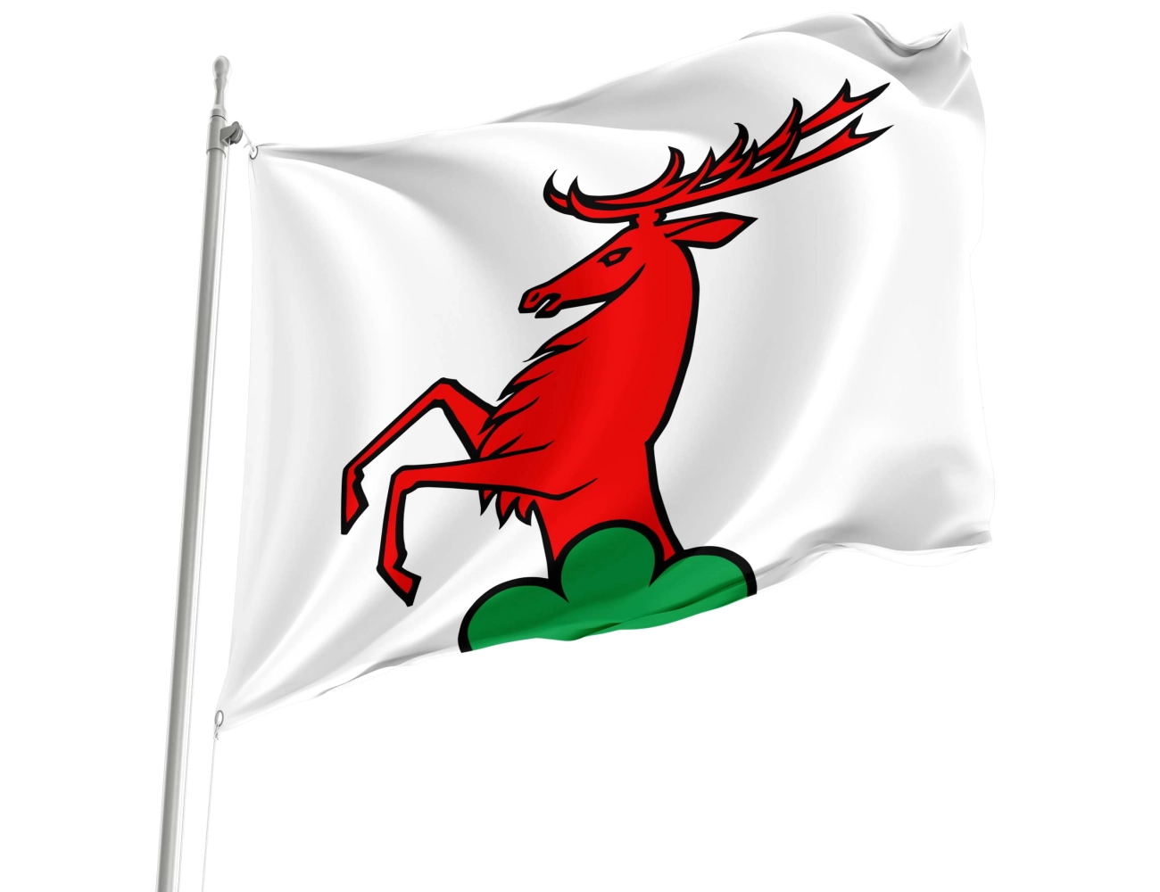 Ammerswil AG Switzerland municipal polyester flag square design