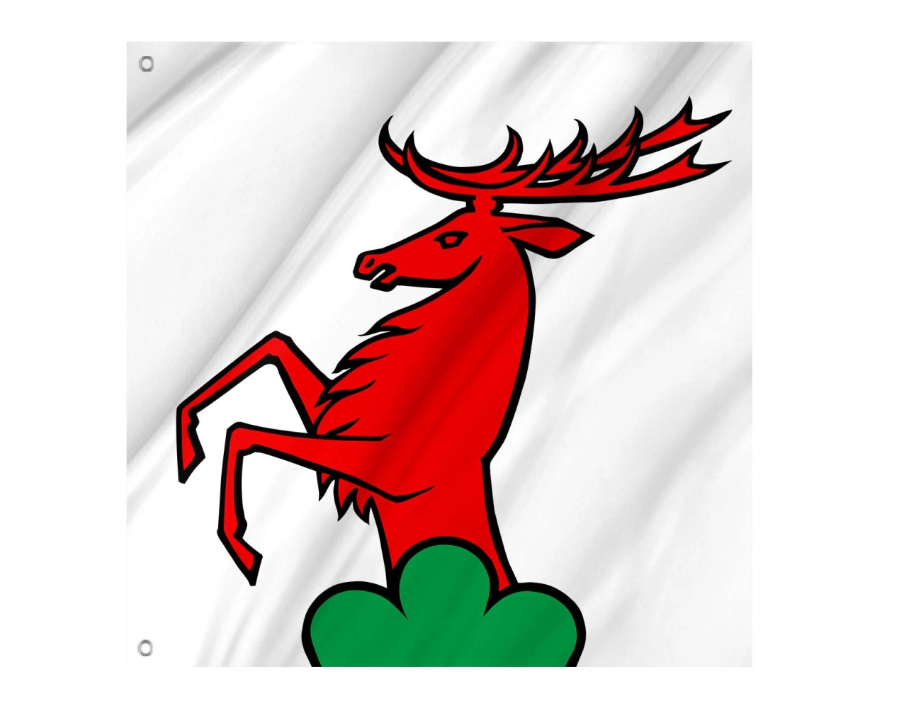 Ammerswil AG Switzerland municipal polyester flag square design