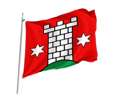 Flag of the municipality of Aristau (AG)