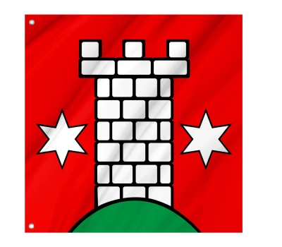 Flag of the municipality of Aristau (AG)