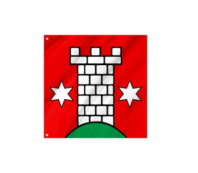 Flag of the municipality of Aristau (AG)