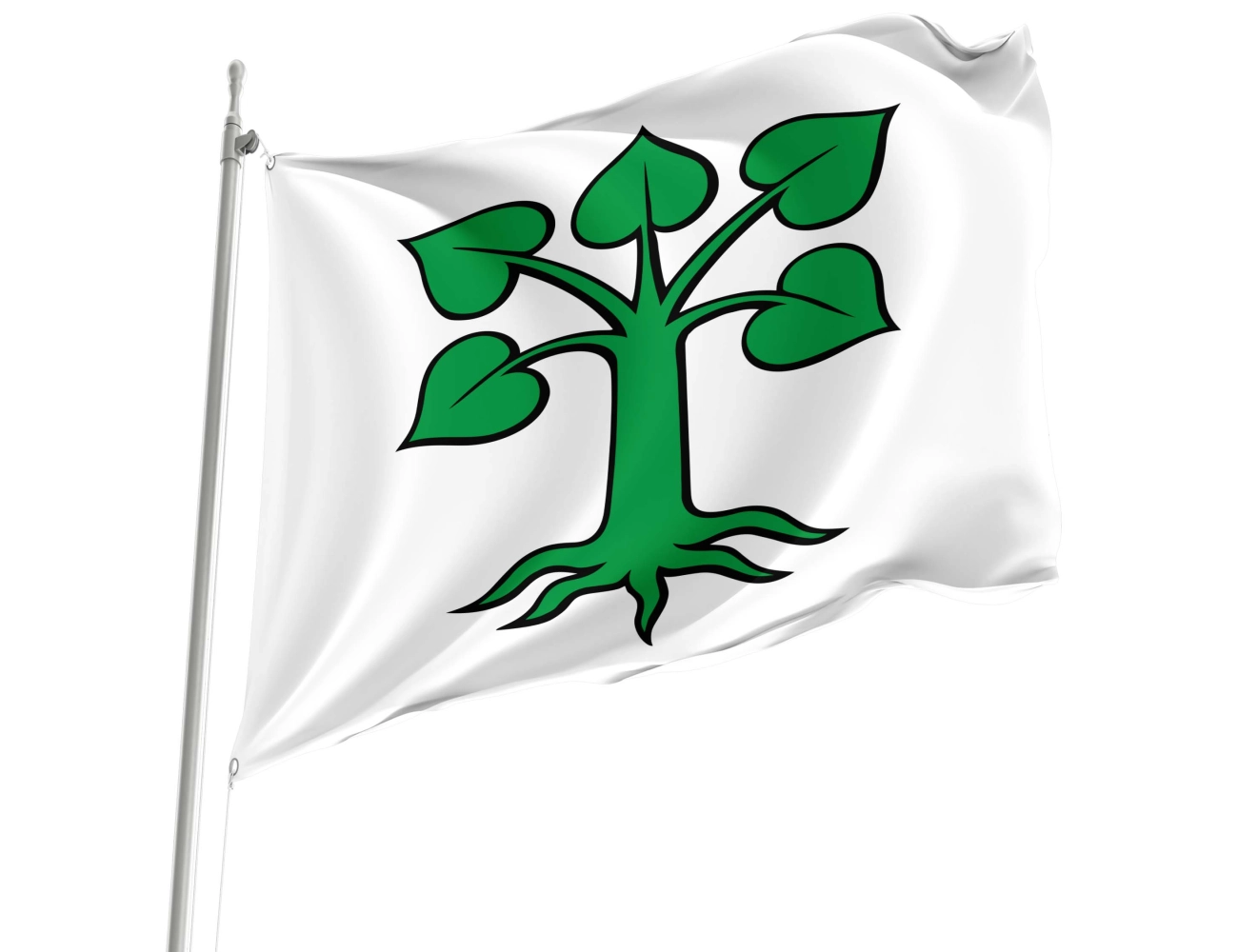 Auw AG Switzerland municipal polyester flag square design