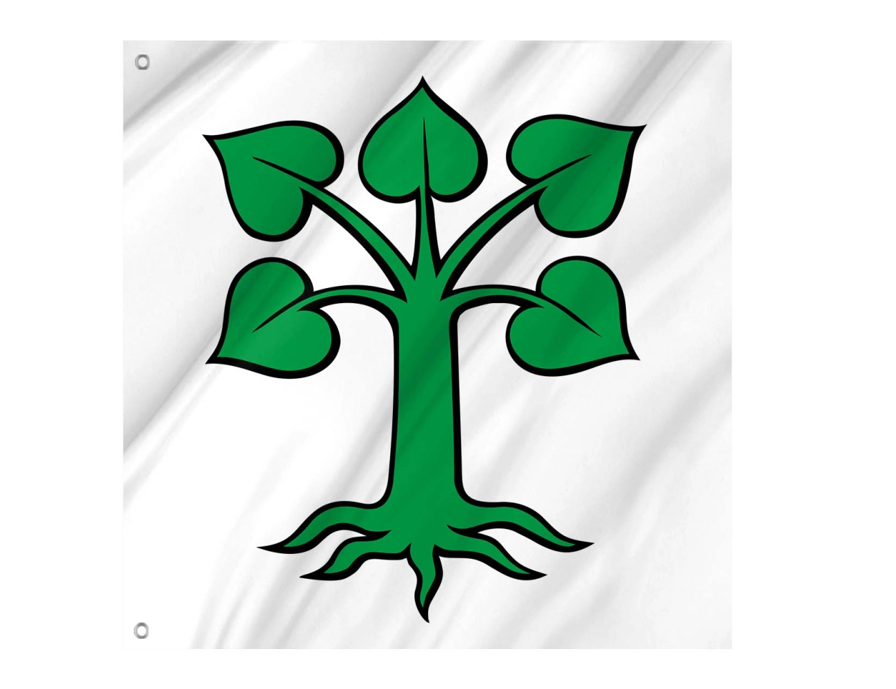 Auw AG Switzerland municipal polyester flag square design