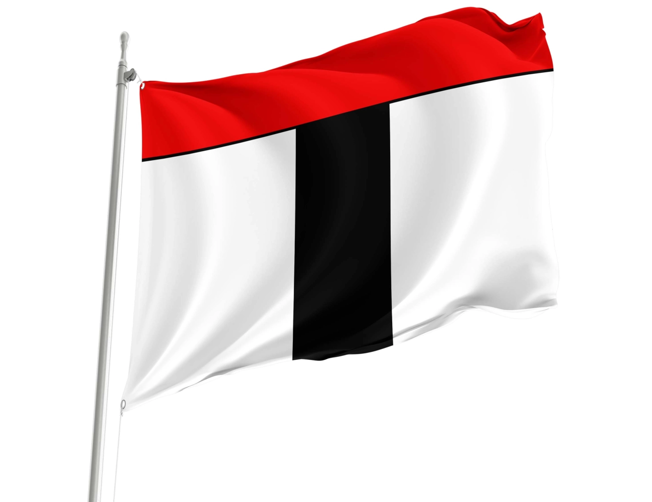 Baden AG Switzerland municipal polyester flag square design