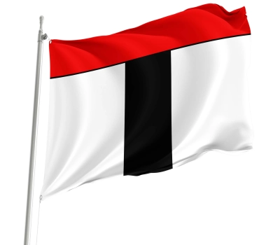 Flag of the municipality of Baden (AG)