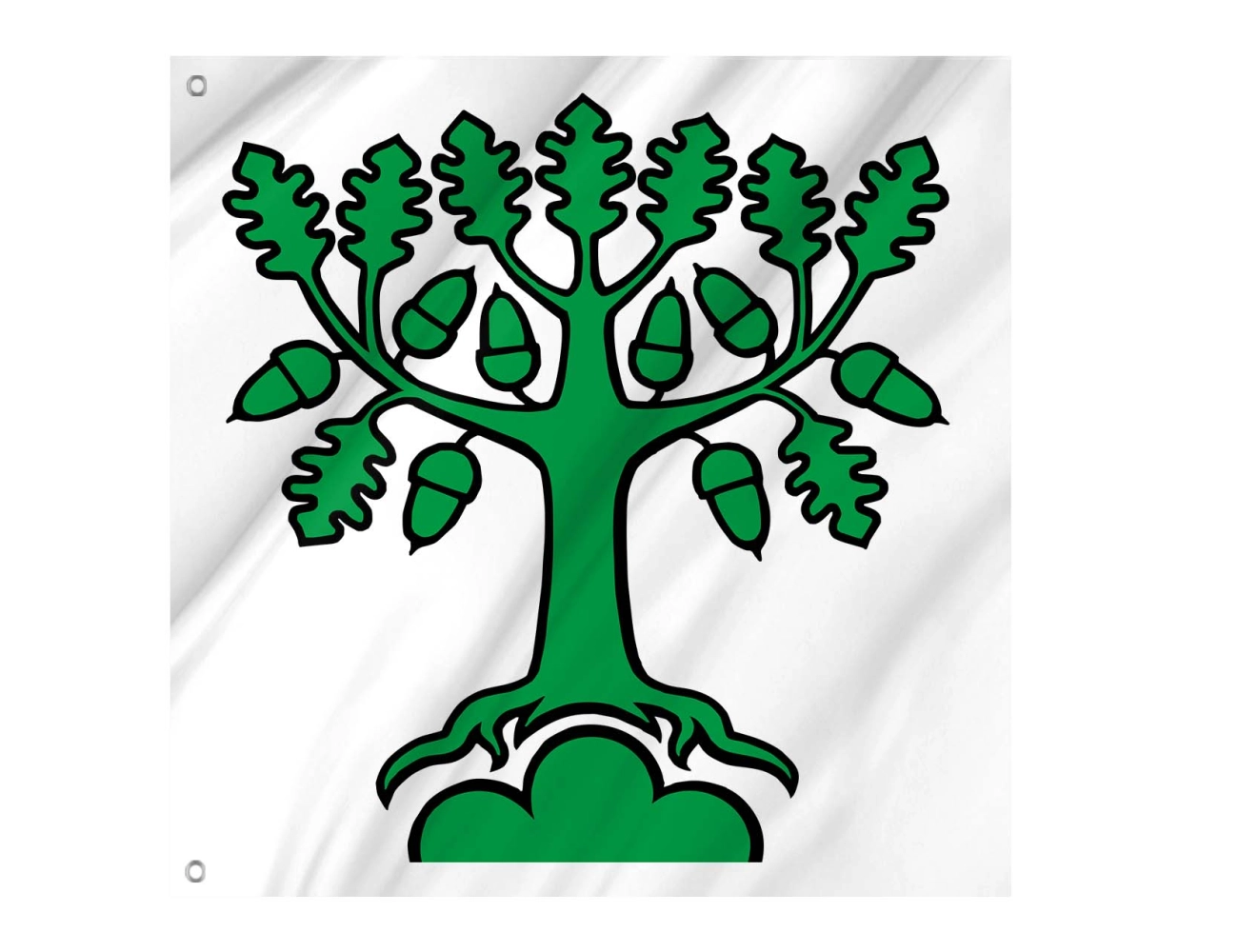 Bergdietikon AG Switzerland municipal polyester flag square design