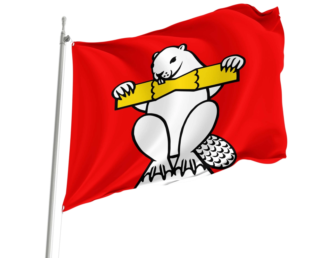 Biberstein AG Switzerland municipal polyester flag square design