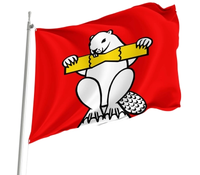 Flag of the municipality of Biberstein (AG)