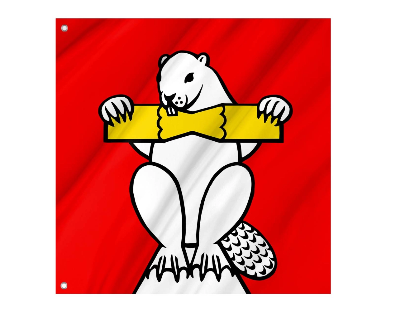 Biberstein AG Switzerland municipal polyester flag square design