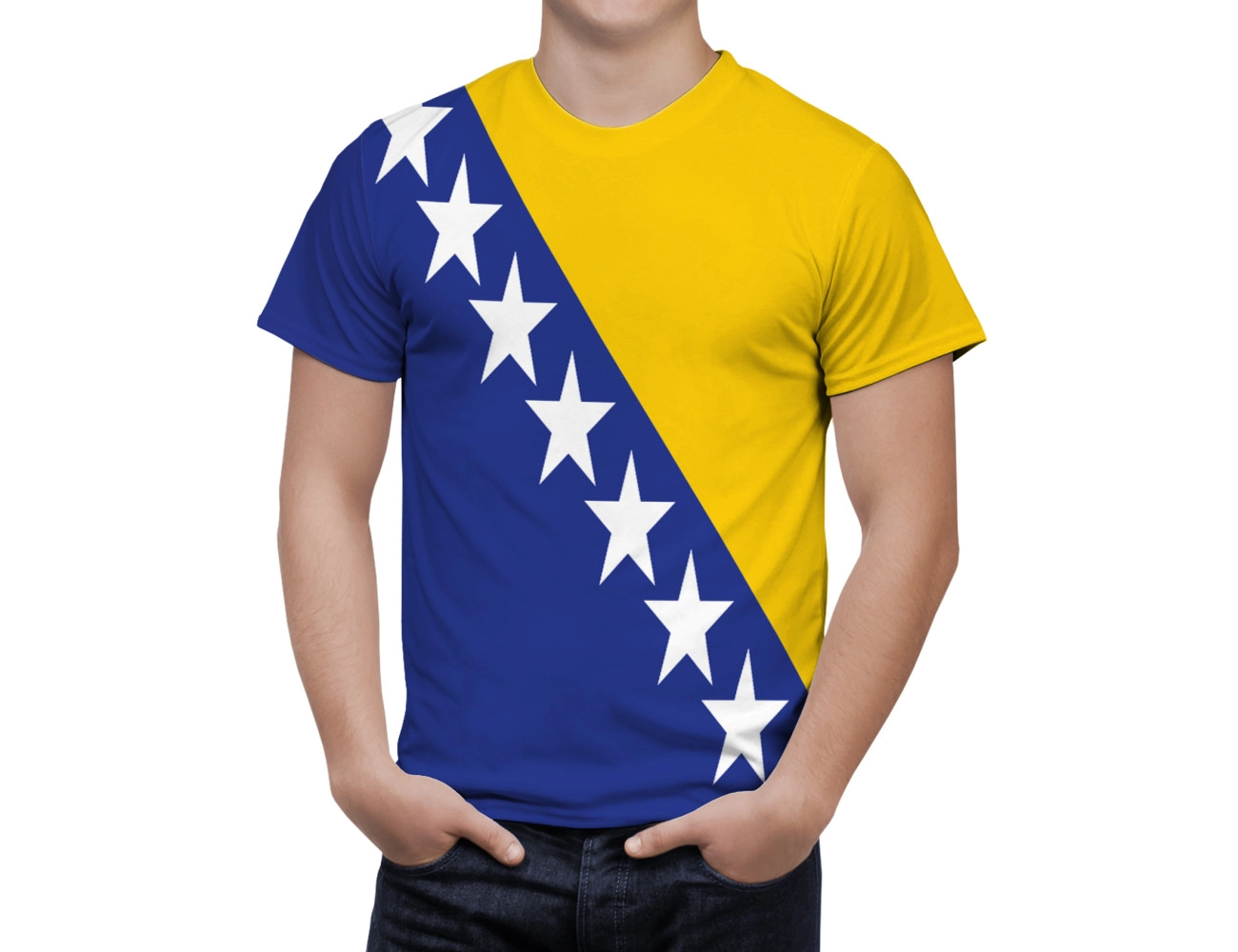 Bosnia and Herzegovina Flag T-Shirt, BH--82