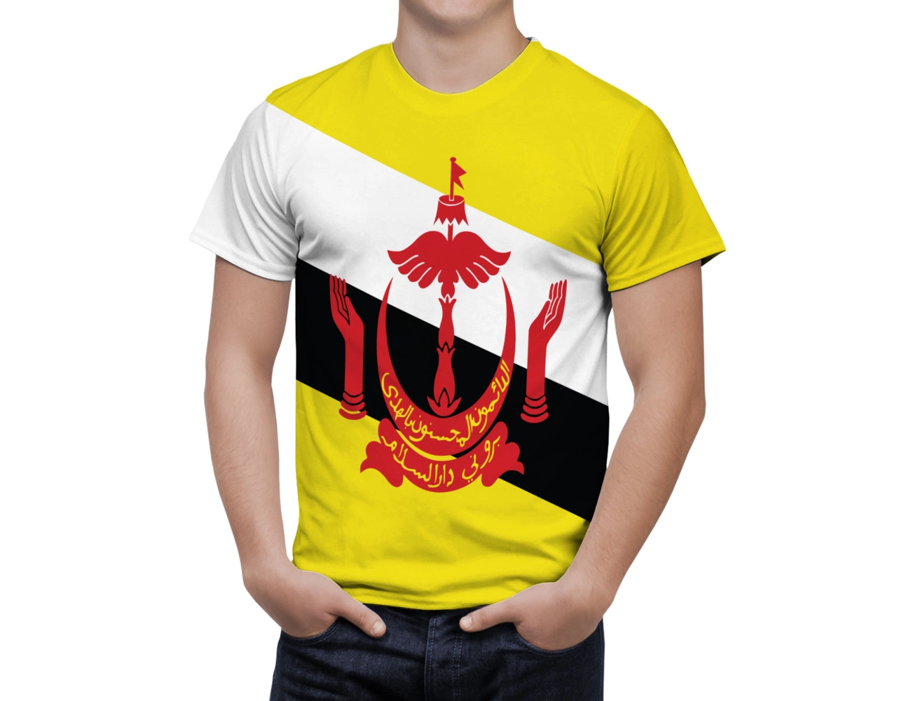 Brunei Flag T-Shirt, NAT--FLAG-2
