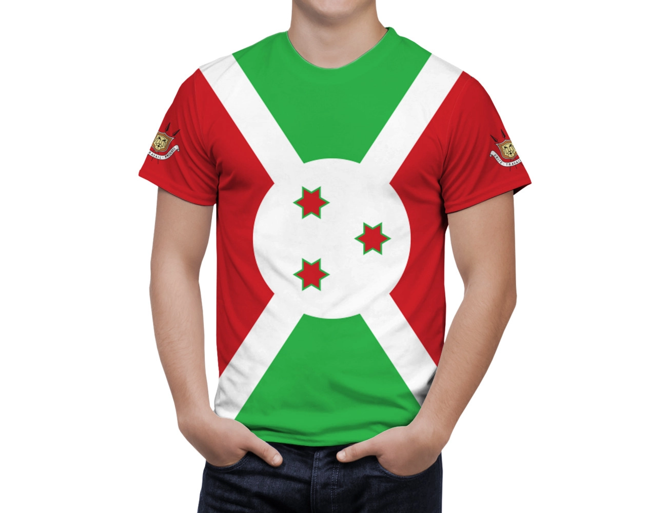 Burundi Flag T-Shirt, NAT--FLAG-4