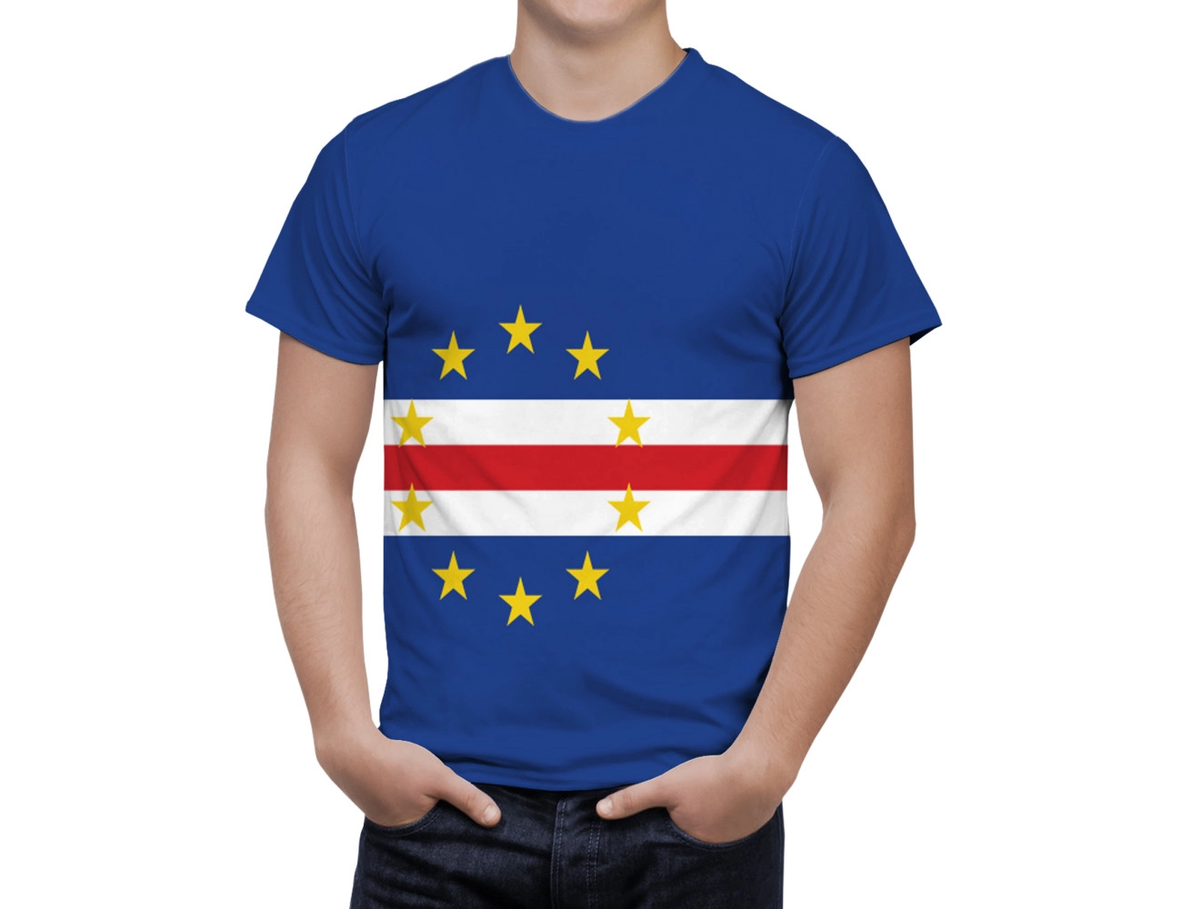 Cape Verde Flag T-Shirt, NAT--FLAG-8