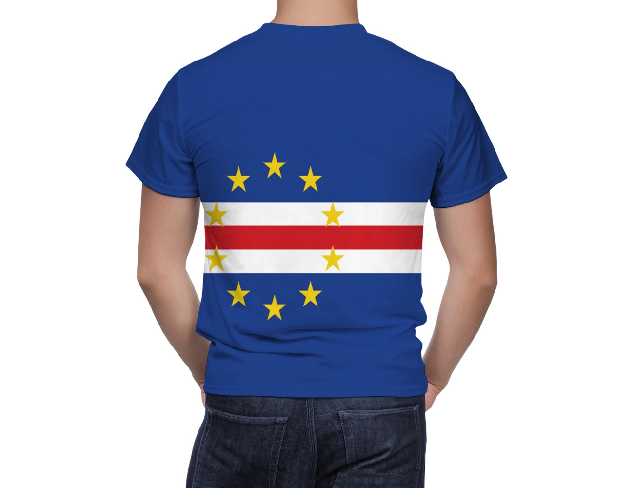 Cape Verde Flag T-Shirt, NAT--FLAG-8