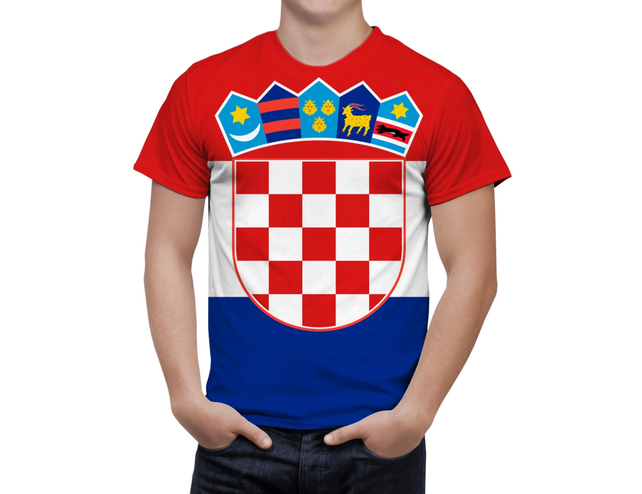 Croatia Flag T-Shirt, NAT--FLAG-16