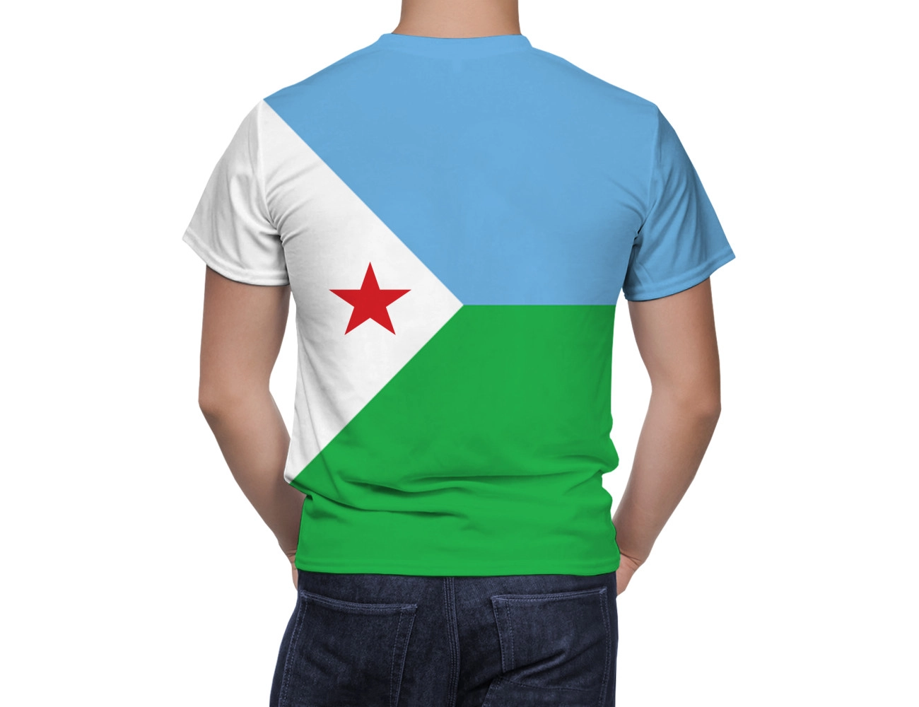 Djibouti Flag T-Shirt, NAT--FLAG-21