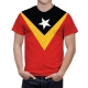 East Timor Flagge T-Shirt - Image 1