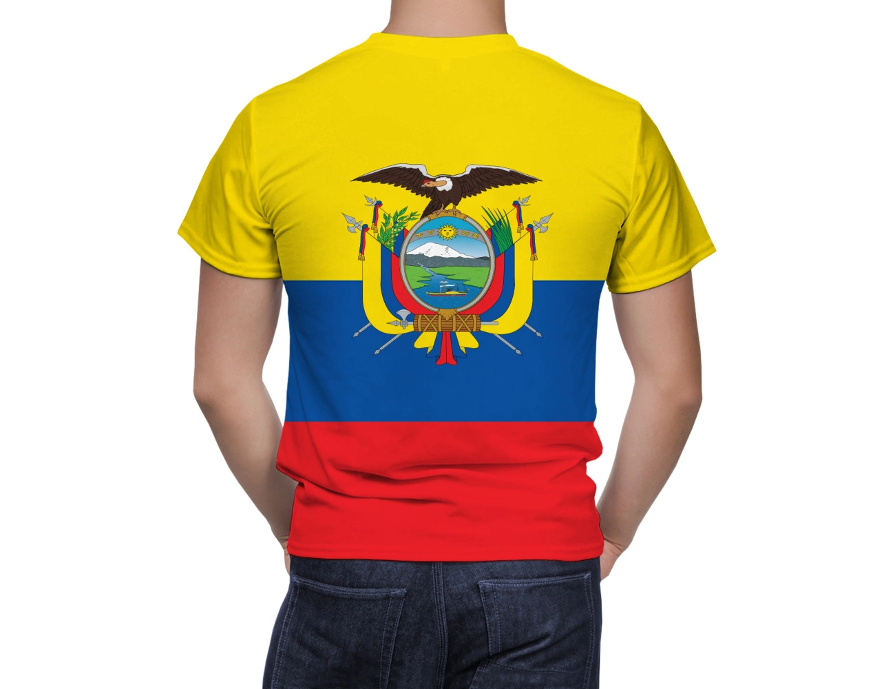 Ecuador Flagge T-Shirt, NAT--FLAG-25