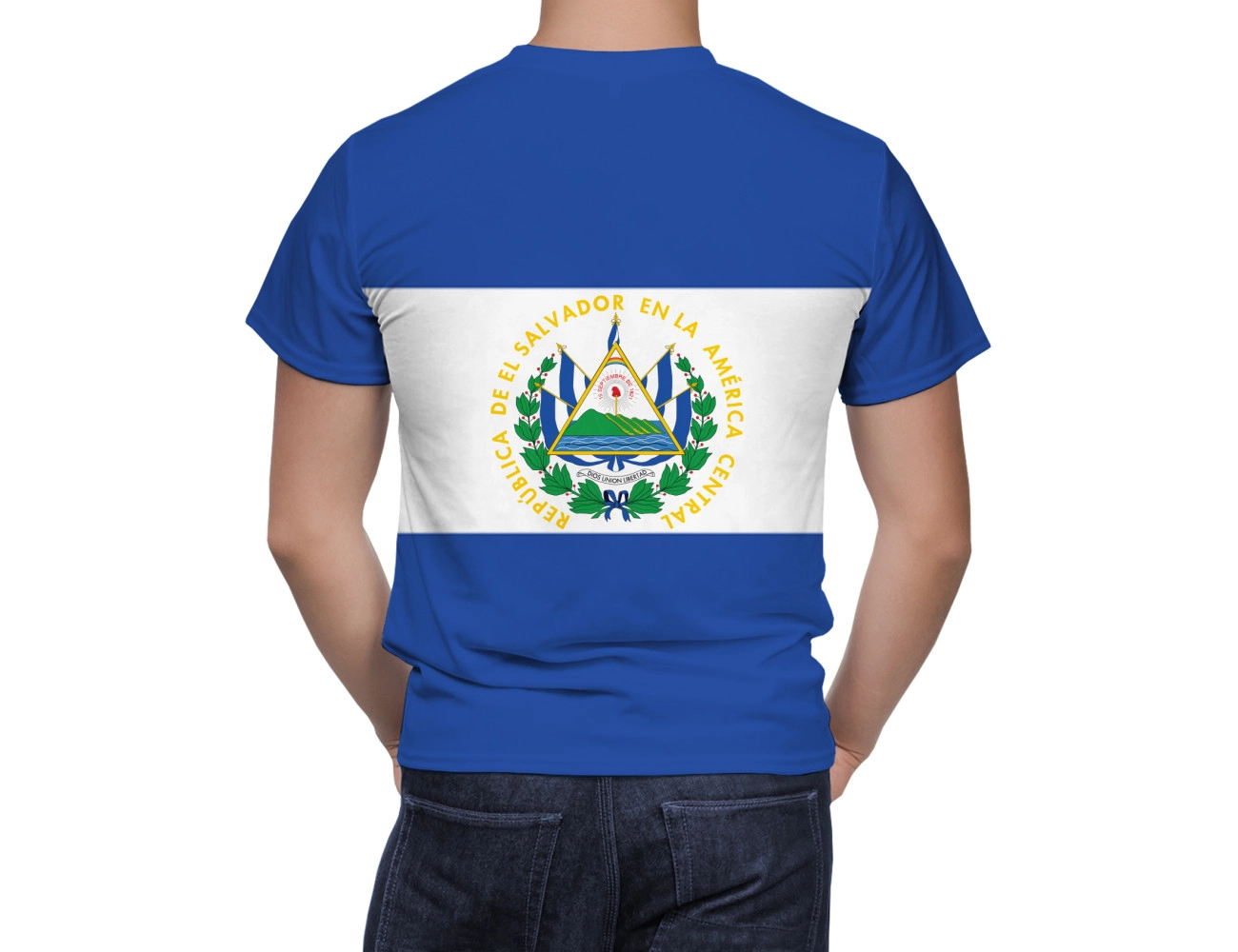 El Salvador Flagge T-Shirt, NAT--FLAG-27
