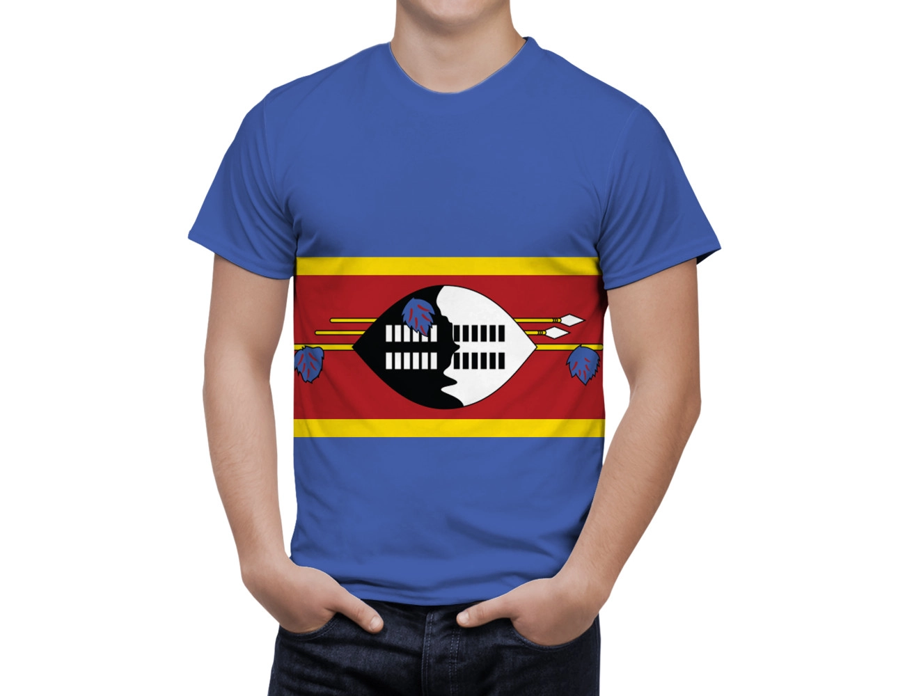 Eswatini Flag T-Shirt, NAT--FLAG-32