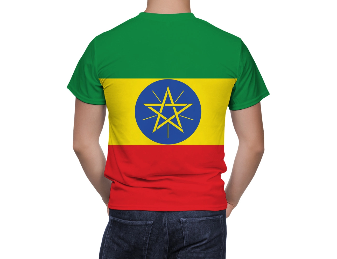 Ethiopia Flag T-Shirt, NAT--FLAG-33