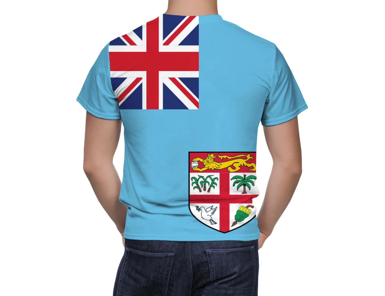 Fiji Flag T-Shirt, NAT--FLAG-34