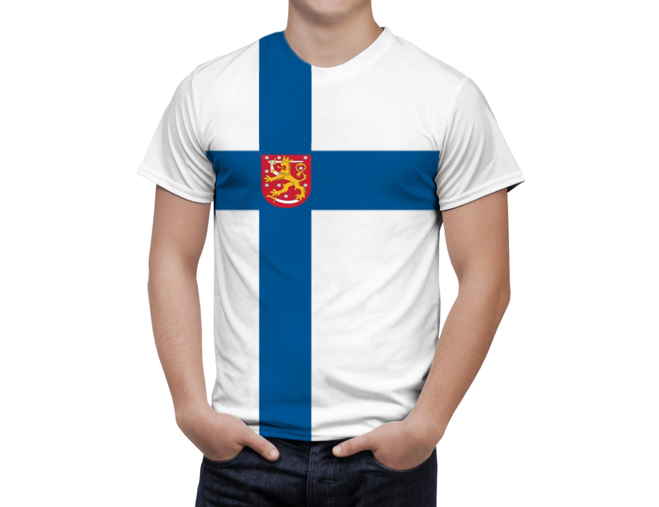 Finland Flag T-shirt, NAT--FLAG-35