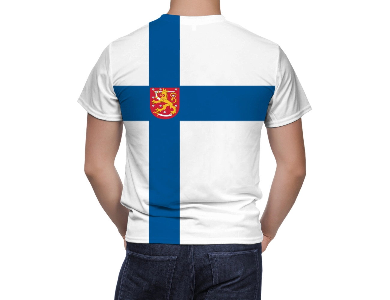 Finland Flag T-shirt, NAT--FLAG-35