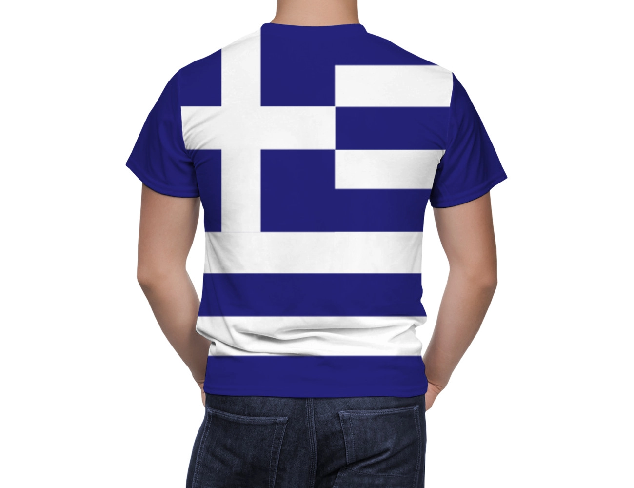Greece Flag T-Shirt, NAT--FLAG-43