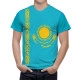 Kazakhstan Flag T-Shirt - Image 1
