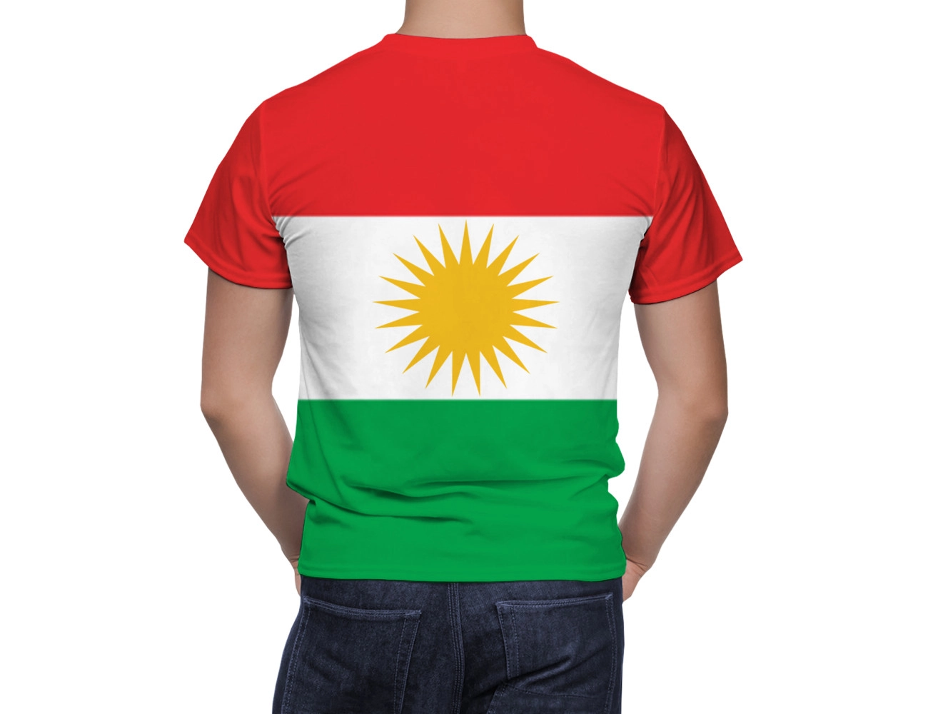 Kurdistan Flag T-Shirt, NAT--FLAG-51